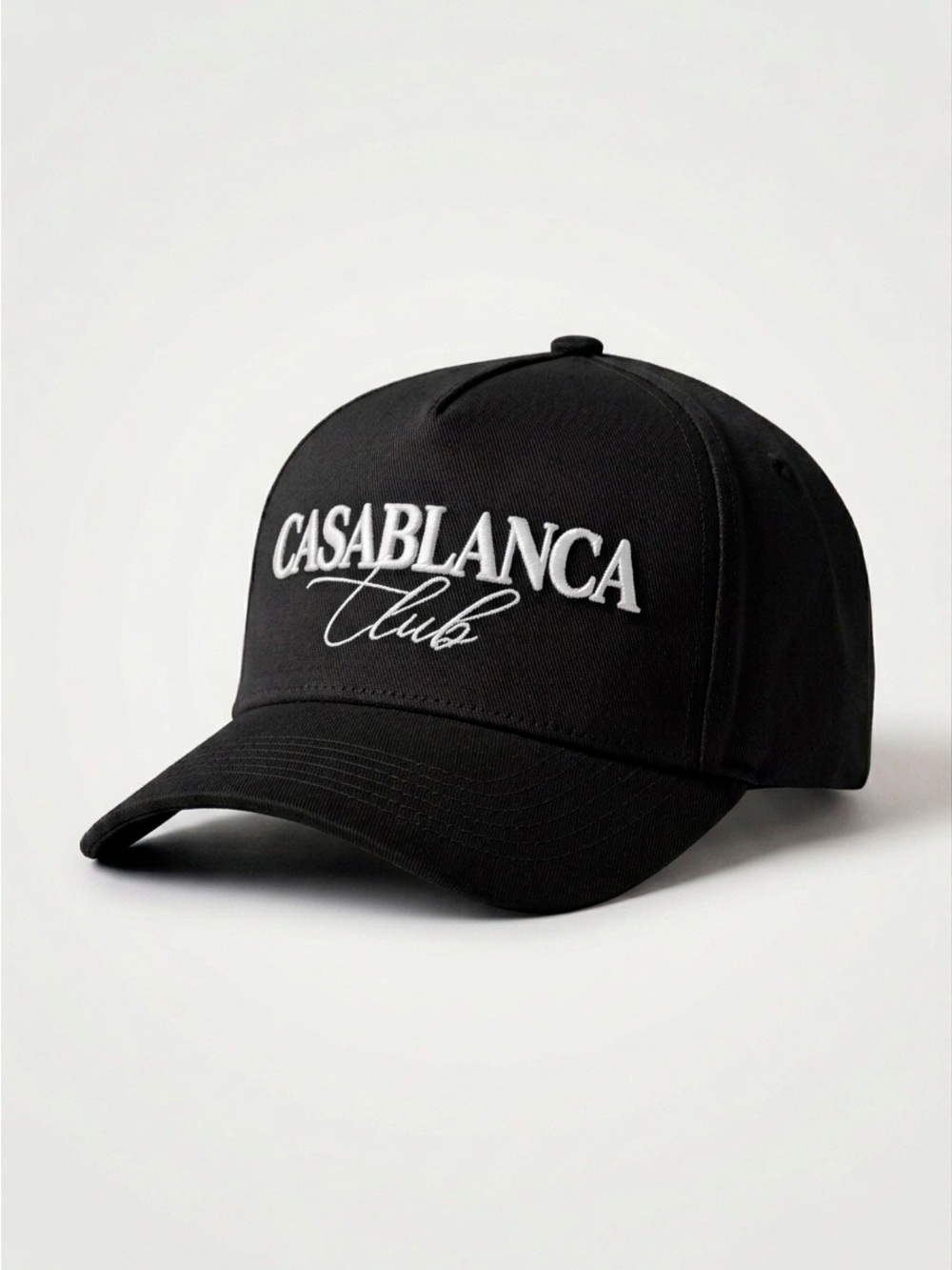 Casablanca Era SnapBack Casablanca Club Hat Black Embroidered Baseball Cap - Picture 3 of 3